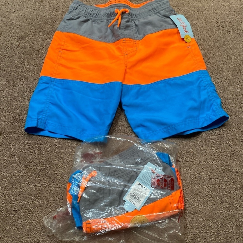 Boys Swimming Trunks 8/10 With Drawstring Summer Beach Resort Vacation